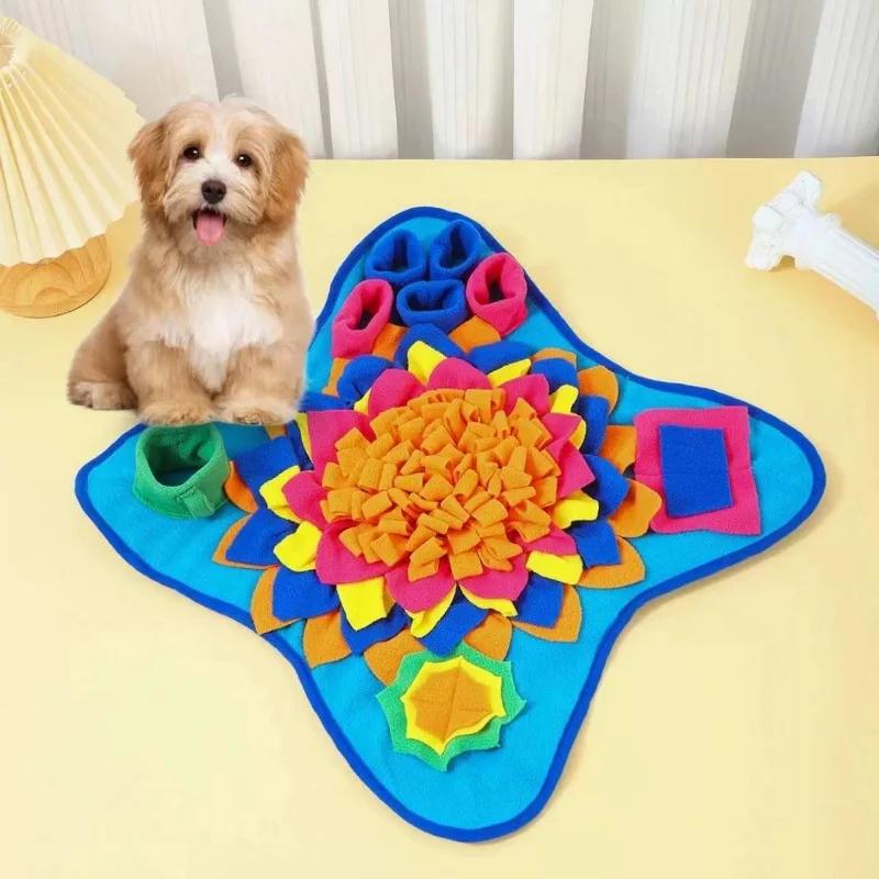 Pet Sniffing Training Mat Blanket Training Mat Dogs Cats Educational Stress Relief Bite Resistant Slow Food Pets Eco-friendly