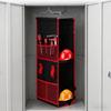 Locker Shelf Organizer 3-Tier Hanging Storage Bag Locker Storage Rack with Side Pockets Hooks for School Gym Closet