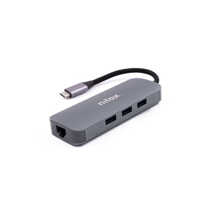 Station D'accueil - NILOX - Type C - 3x USB 3.0 - 1x HDMI - 1x VGA