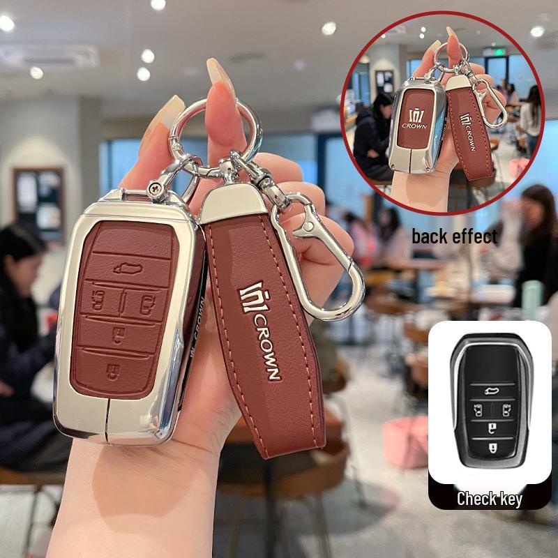 High-Quality Metal Leather Buckle for Toyota Crown 14th Gen Key Case