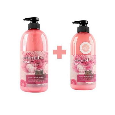 Fruit Nara Lichaamsplan (Douchegel 732g + Bodylotion 500g) Oosterse Roos