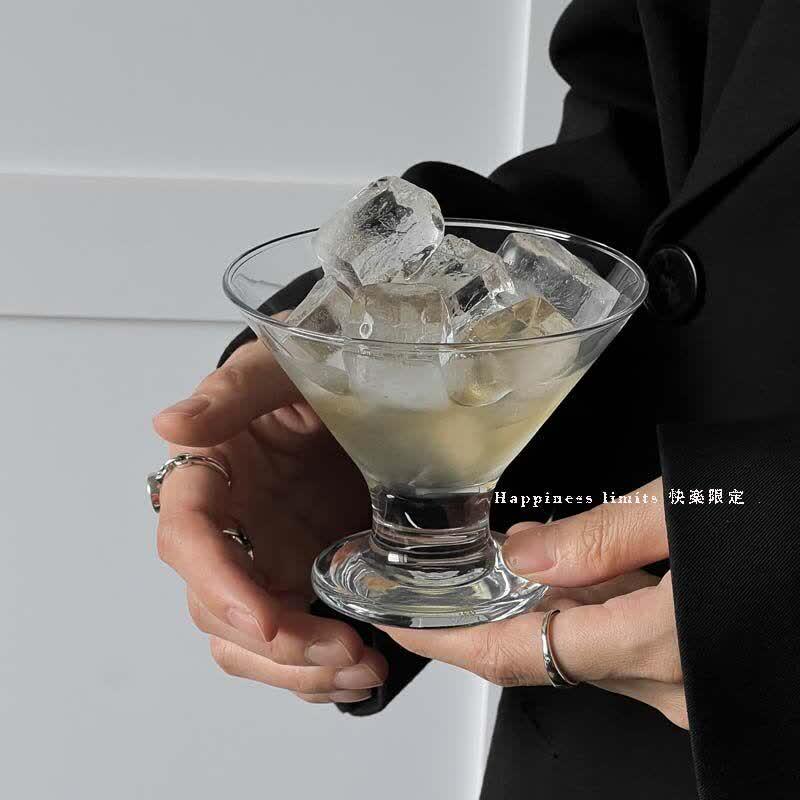 High-Foot Glass Dessert Bowls
