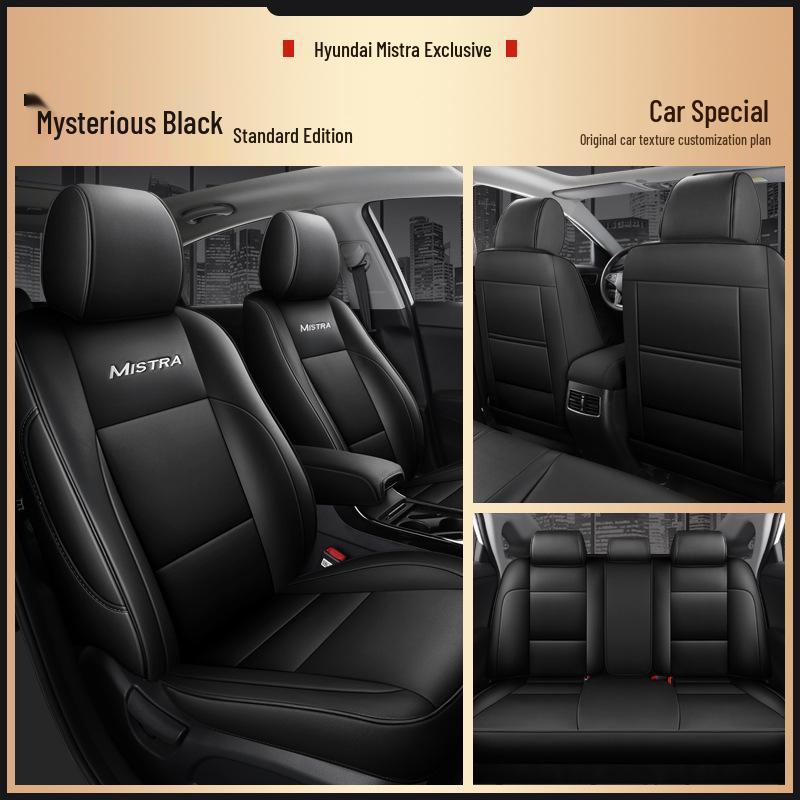 Hyundai Mistra 5-Seat Full Coverage Universal Leather Car Seat Covers, All-Season & Wear-Resistant