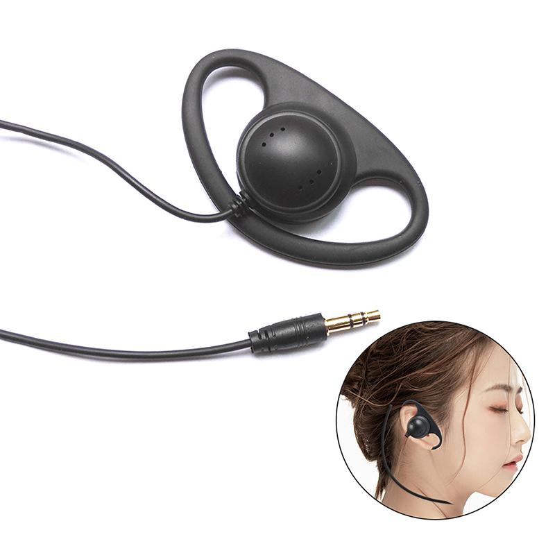 3.5Mm Earphone For Radio Tour Guide System Single Sided D-Shaped Ear Loop