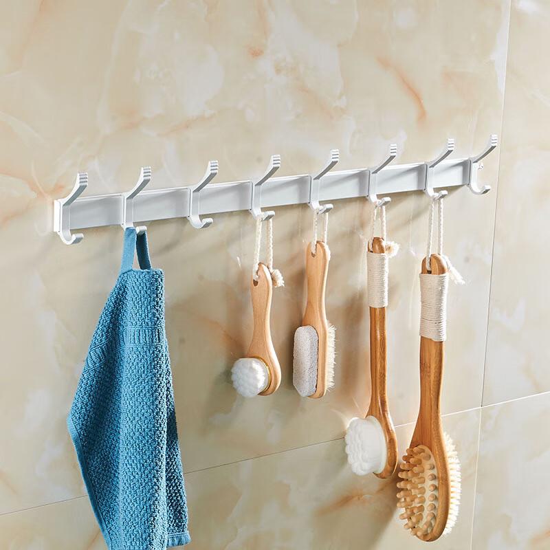 Versatile No-Drill 8-Hook Rack