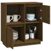 Sideboard Honey Brown 74 X 35 X 80 Cm Solid Pine Wood