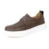 Fashion High Quality Men Business Casual Leather Shoes Fashion Brand Antiskid Comfy Thick Soled Lace-Up Vulcanized Shoes Walking Shoes
