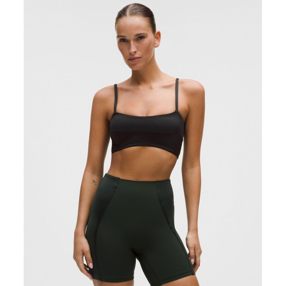 Lululemon SAtin SpAghetti StrAp YogA BrA  Light Support  A B Cup BlAck