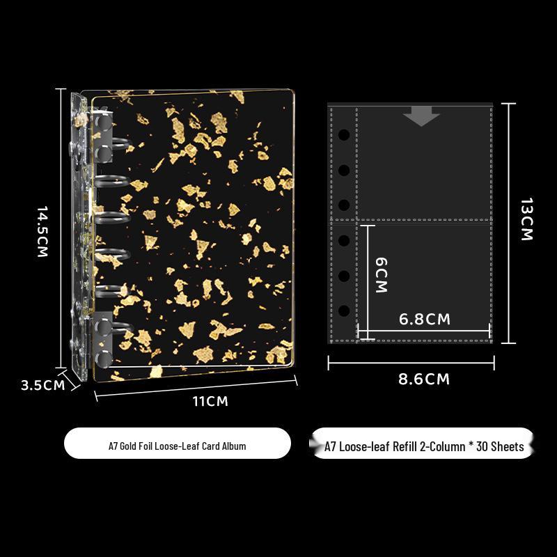 Acrylic A7 Ring Binder Photo Album for Idol Photocard Storage