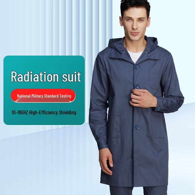 Men s Metal Fiber Anti-Radiation Lab Coat XXL