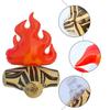 2Pcs Inflatable Fake Campfire Props Camping Party Scene Decoration Inflatable Bonfire Firewood Ornament Campfire Model Toy for Kids Boys Girls