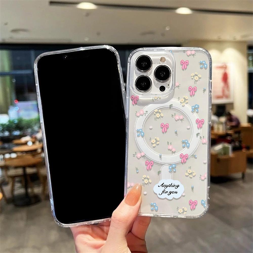 Magnetic Phone Case for iPhone 12 14 16 17 Pro 17 16 15 14 13 12 Pro Max  12 13 14 15  16 High Quality Shockproof Shell Full Protection Cute Style