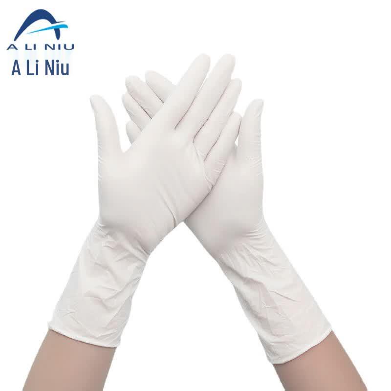 Одноразовые нитриловые перчатки Alinew ASH85, промышленные, 12 дюймов S