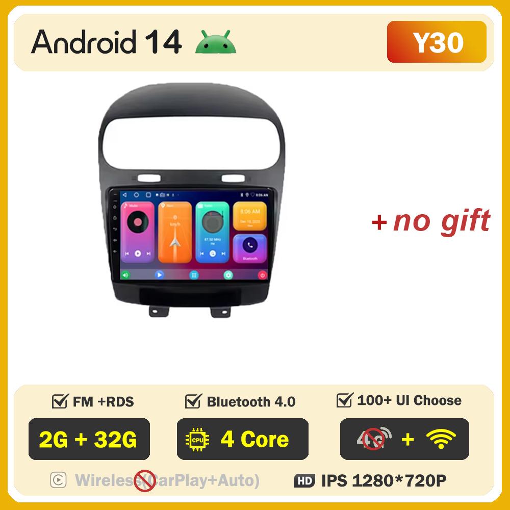 Car Android For Dodge Journey Fiat Leap 2012 -2020 Car Radio Video Stereo No 2din Touch Screen WIFI DVD Bluetooth 5G Automotive