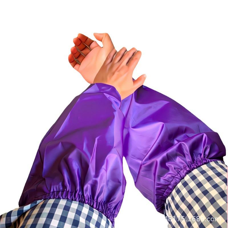 Purple Waterproof Arm Sleeves: Anti-Stain, Oil-Resistant, Sun Protection for Men & Women. One Size фиолетовый
