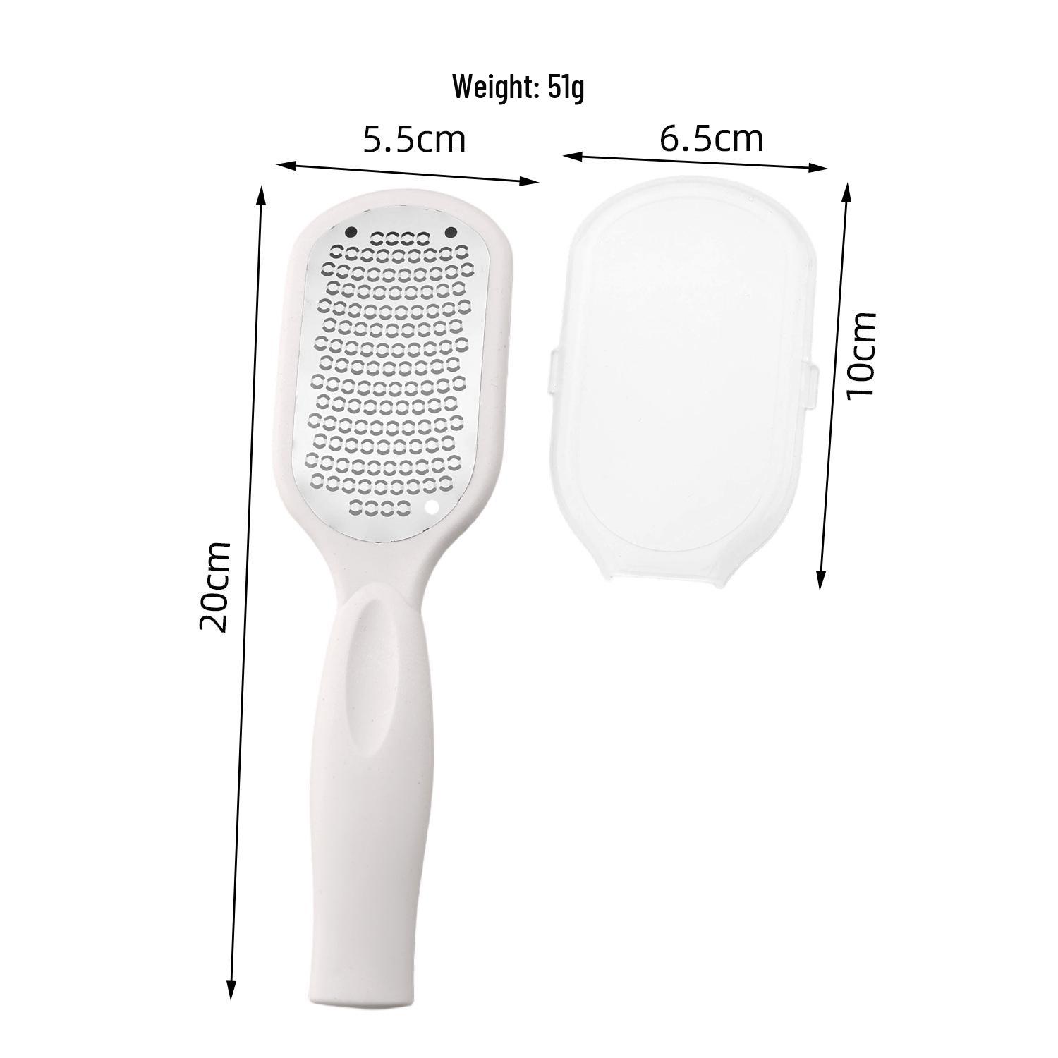 Stainless Steel Foot Callus Remover and Exfoliator with Cover