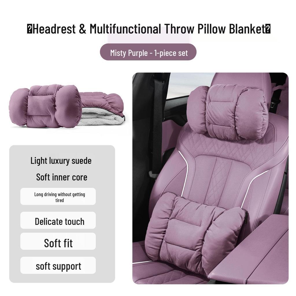 Honda Accessories: Flannel Headrests, Lumbar Supports, Neck Pillows for CRV, Fit, 11th Gen Civic, and Accord.