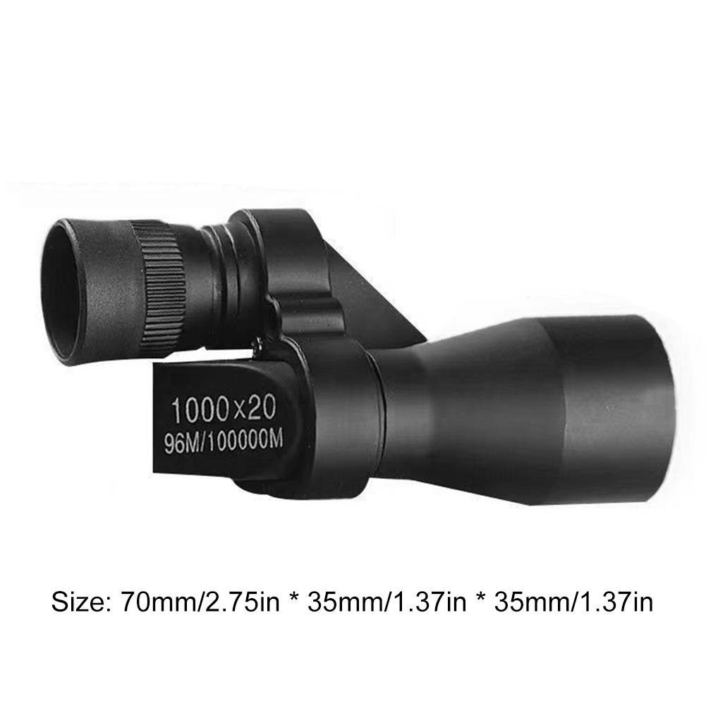 

1000X20 HD Mini Pocket Monocular Telescope Outdoor Camping Telescope Eyepiece Easy to Use Telescope Magnifier for Hunting Travel