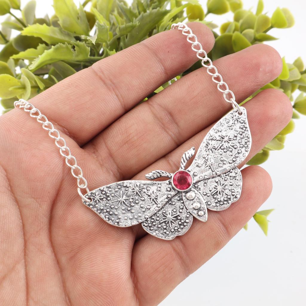 Pink Rubellite Gemstone Jewelry, 925 Solid Sterling Silver Pendant, Beautiful Silver Pendant, Handmade Healing Pendant For Women