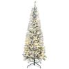 Narrow Christmas Tree 180 Cm with Two-Color LED Lights 11 Lighting Modes 479 Branches Green