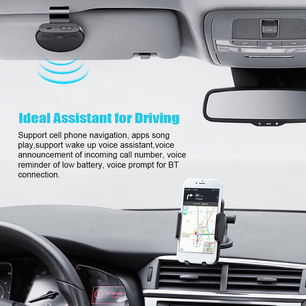 Hands- car speaker, 5.0 speaker with automatic onCelsiusoff for safe driving and dual phone connection