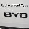 Fit For BYD Seal EV Glossy Black Letter Sticker Modified Overlay Replacement Black Warrior Style Car Emblem