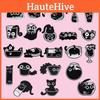 Stylish Cartoon Character Black Cat Brooches Set Charming Metal Accessories For All