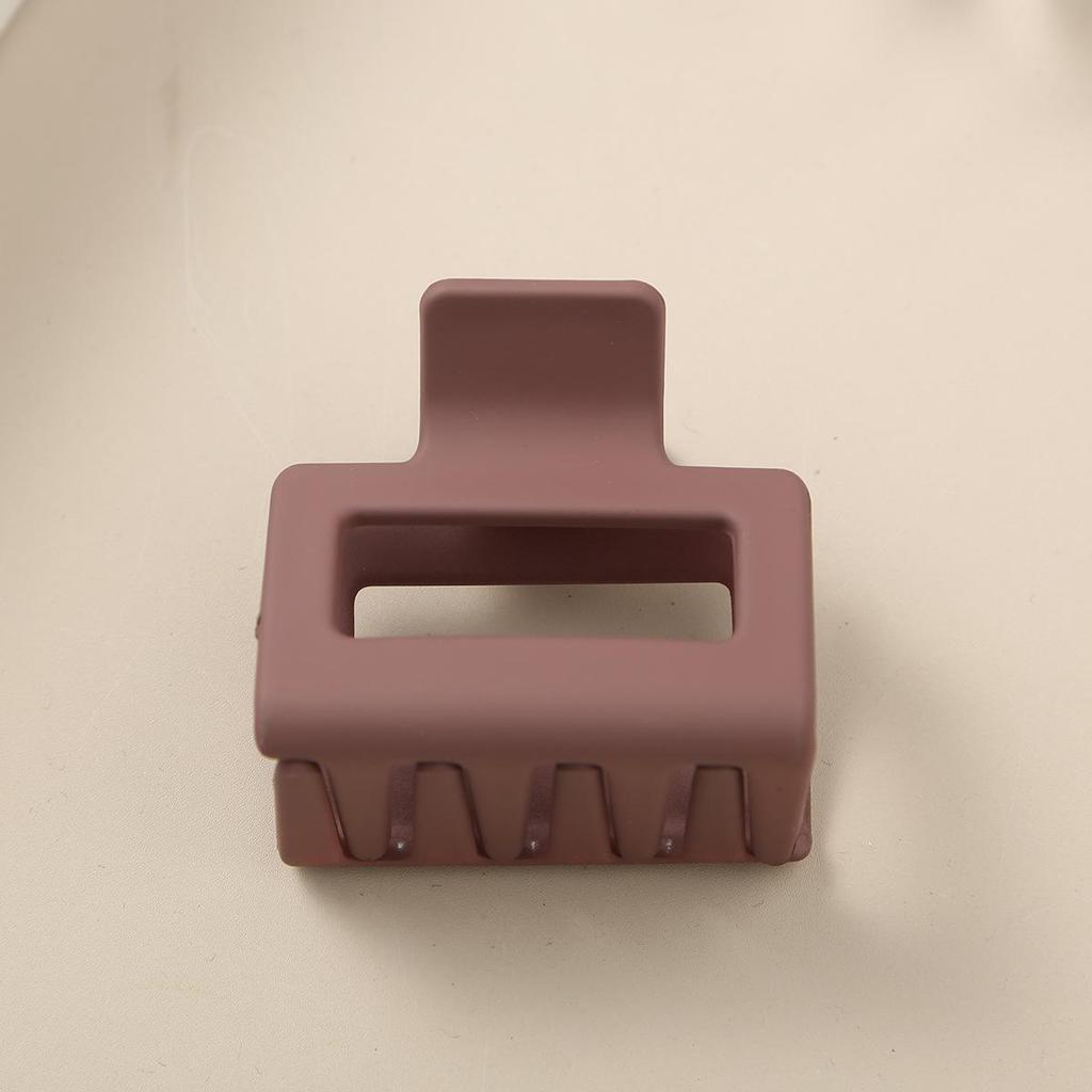 8.5CM x 10.5CM Rectangular Matte PS Hair Clip - Simple Shark Hair Accessory