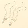 Silver Heart-shaped Letter Necklaces Mother's Day Parent-child Card Necklaces Stainless Steel Collarbone Chain Jewelry