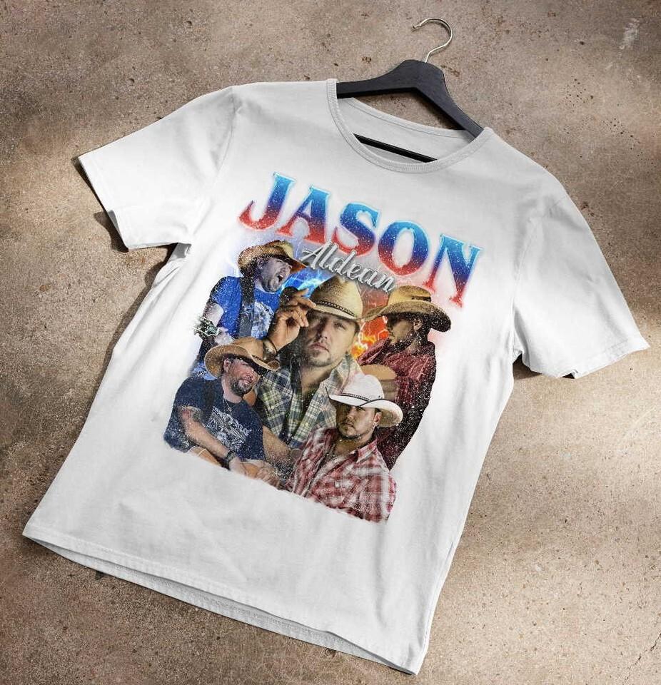 

Jason Aldean Country Music White Unisex TShirt Full Size UU972 Unisex T-Shirt S
