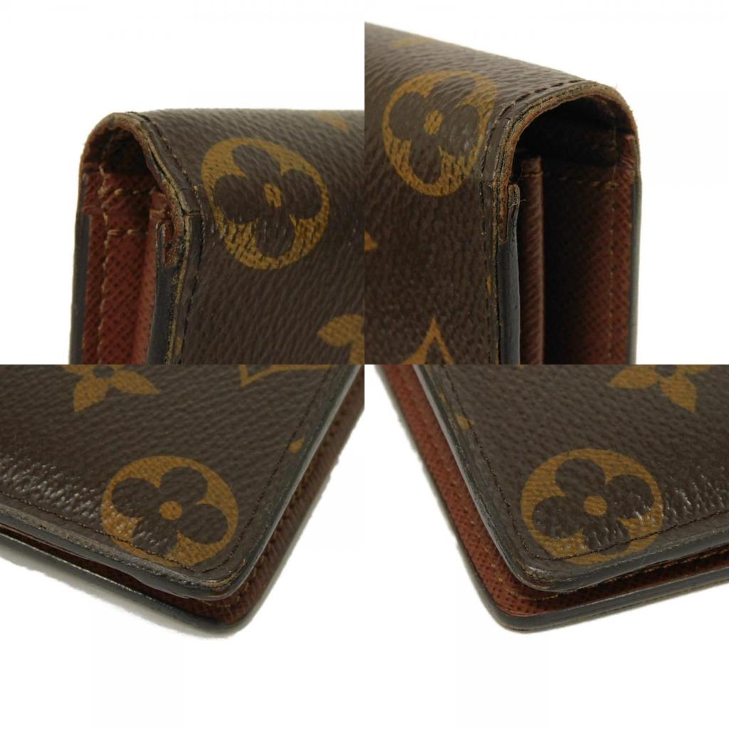 Used 12564 Portefeiulle Braza M66540 7940 New LV Logo Flower Brown Bifold Monogram Armagnac Men's from Japan AUTHENTIC