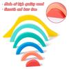 Children Rainbow Wooden Blocks Board Game Wooden Toys Montessori Parish Color Cognitive 3D Constructor Sensory Game Toy For Kids