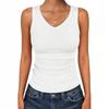 1-3 Stück Damen Geripptes Träger-Cami-Top, Eng anliegende Ärmellose Weste, Sommer-Trainings-Tanktop für Sport & Tägliche Kleidung
