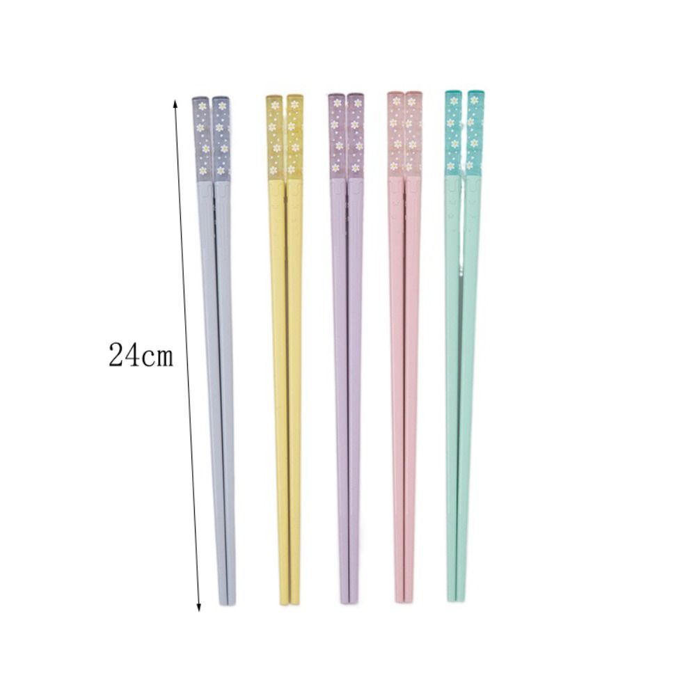 5 Pairs Multicolor Amber Sakura Chopsticks Non-Slip Japanese Chopsticks Portable Sushi Sticks  Ramen