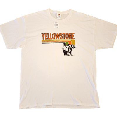 Yellowstone Nationalpark T-Shirt Herren XL Bär Grafik Retro Est. 1872 NWT