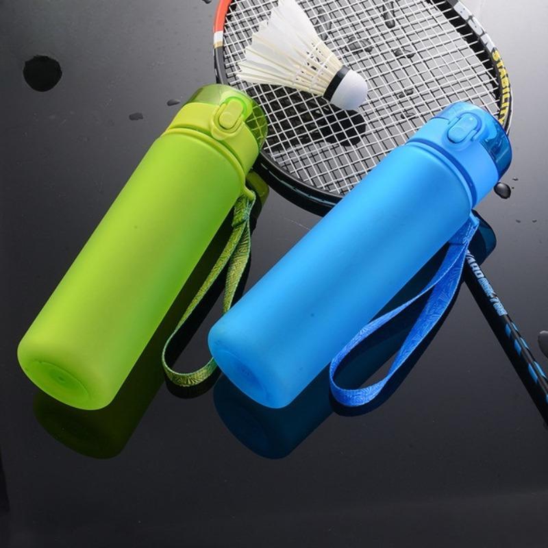Tazza Acqua Sportiva Portatile Creativa in Plastica Opaca con Coperchio a Scatto Spazio Libero per Ragazzi e Ragazze