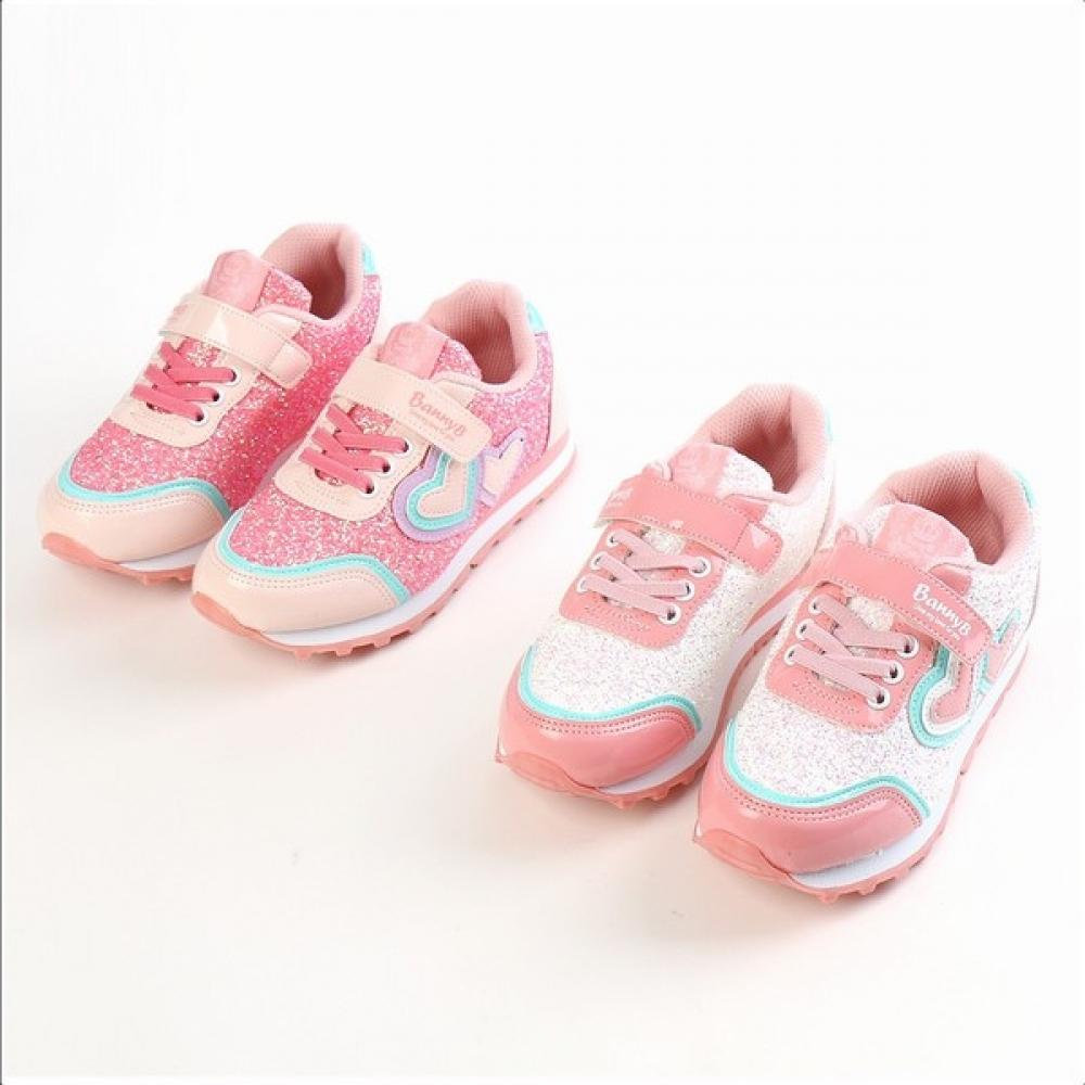 Levisfoot Barnibi Double Heart Jogging Child Junior Girls Sneakers