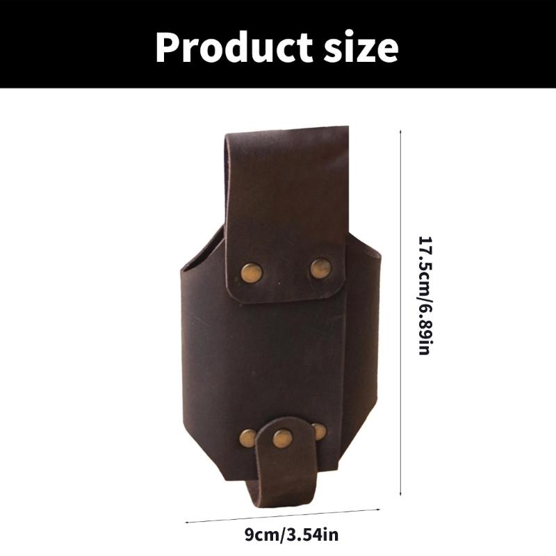 Biergürtel Halter Bier Holster PU Leder Bierdose Getränkehalter Getränke Hüfttasche für Bierflasche Picknicks Strand Grillpartys