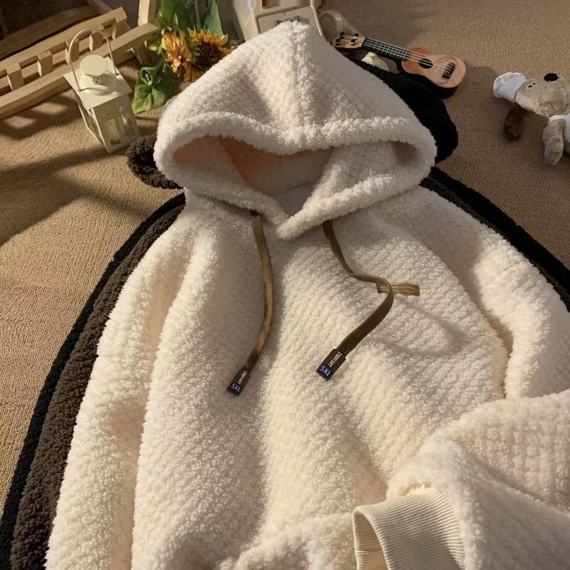 Men's Winter Warm Hooded Top Knit Casual Warm Pullover Shirt