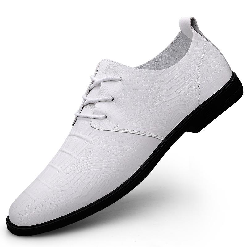 

Fashion Male Gentleman Oxfords Leather Wedding Dress Shoes Derby Shoes Classic Shoes Fashion Casual Pointed Toe Formal Business Footwear 45 белый