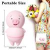 Tongue Licking Sucking Vibrator Female Masturbator USB Charging Dual 6 Modes Nipple Massager Sex Toys for Woman Clitoris Stimulator Cute Pig