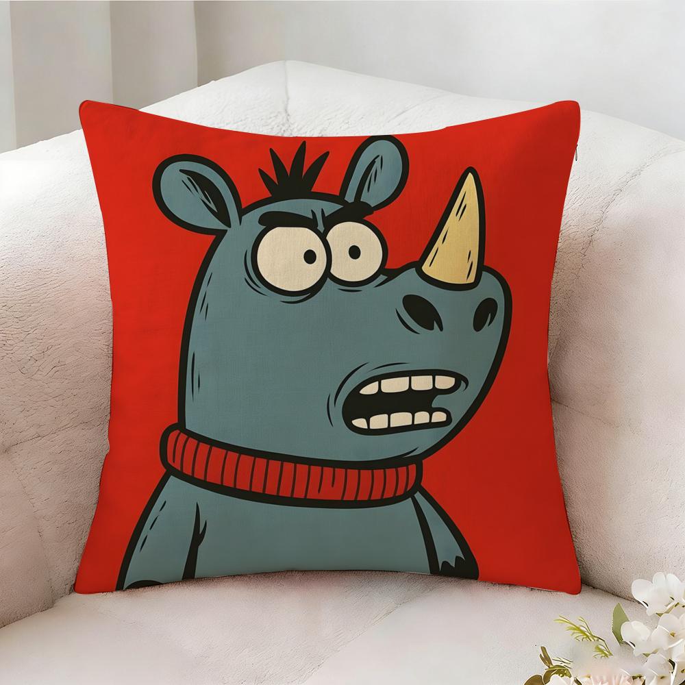 Funny And Quirky Party Animals Pillow Case Pillowcase Doublesided Printed Sofa Cushion Bedroom Headboard Pillow