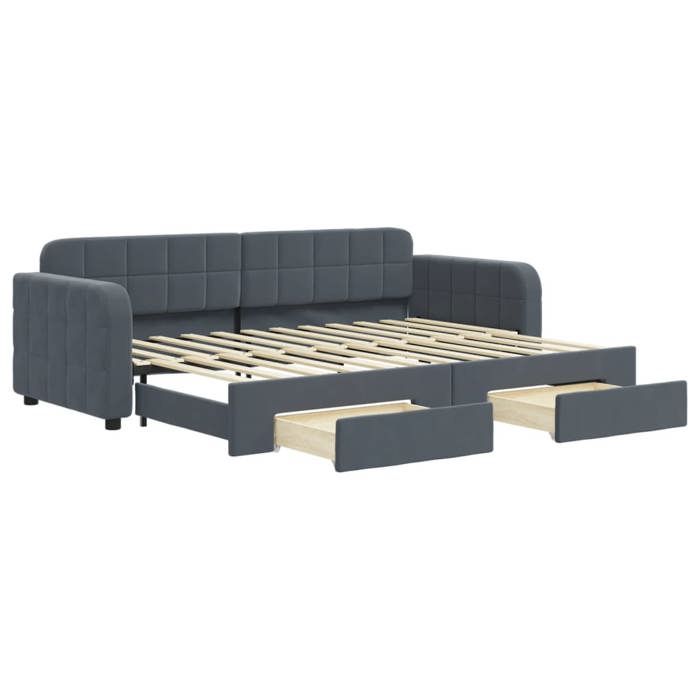 VidaXL Daybed with Trundle and Drawers, Sofa Bed, Guest Bed Frame, Living Room Spare Bed 3196971