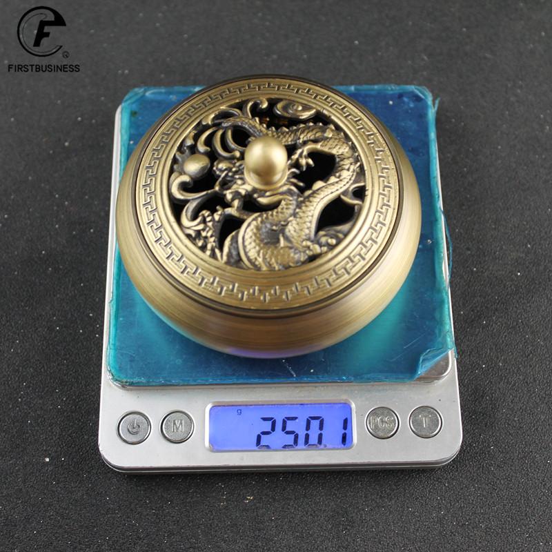 Solid Copper Dragon Incense Burners Portable Brass Censer Buddhism Incense Holder Home Tea House Yoga Studio Home Decor