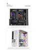 RGB Gaming Desktop Case with Side Window and Colorful Light Strip