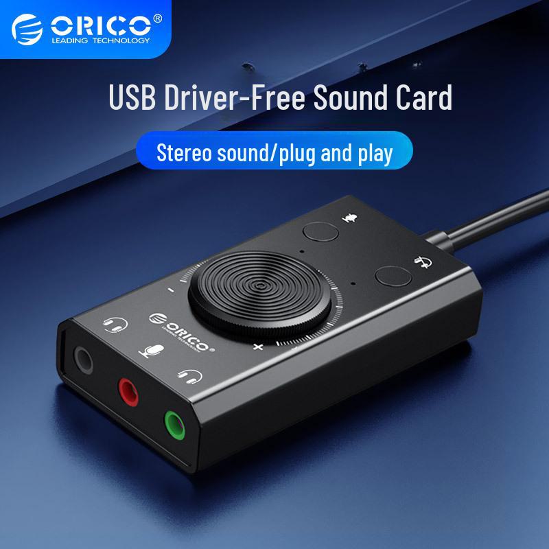 

ORICO SC2 USB внешняя звуковая карта для наушников и микрофонов 163*35*16mm