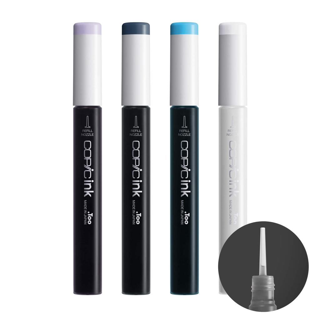 Copic Tinte Alkohol Tinte Kunst Set von 4 Ozean Harz Farbstoffe