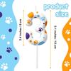 Blue Dog Paw Number0-9 Birthday Candle for Boys Girls - Cake Decorations, Dog Lovers Themed Party Decor Kids Party Supplies
