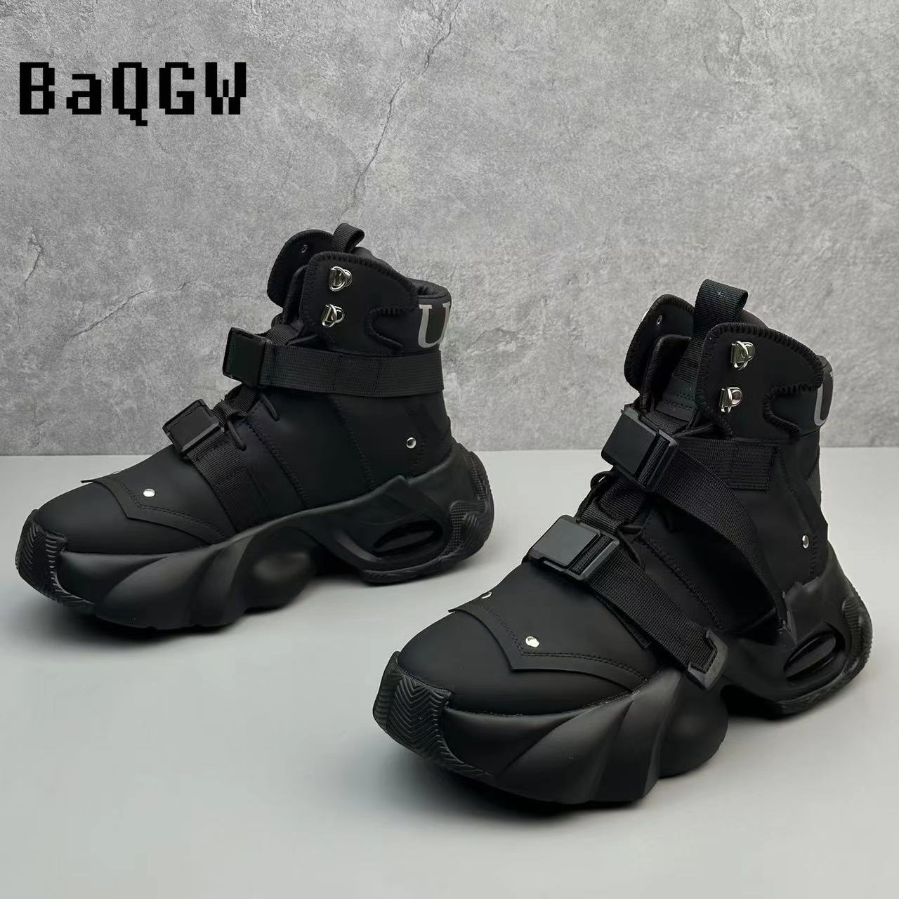 Мода Мода Бренд Дизайнер Белые Толстая Подошва Повседневные Кеды для Мужчин Лоферы — фото 5