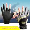 Ice Silk Fishing Gloves Breathable 3 Finger Glove New Three Finger Cut Gloves  Fish Equipment